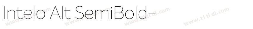 Intelo Alt SemiBold字体转换